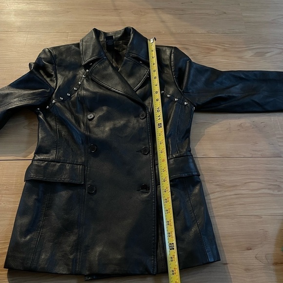 BCBGMAXAZRIA Leather Studded Moto Jacket - Picture 10 of 10